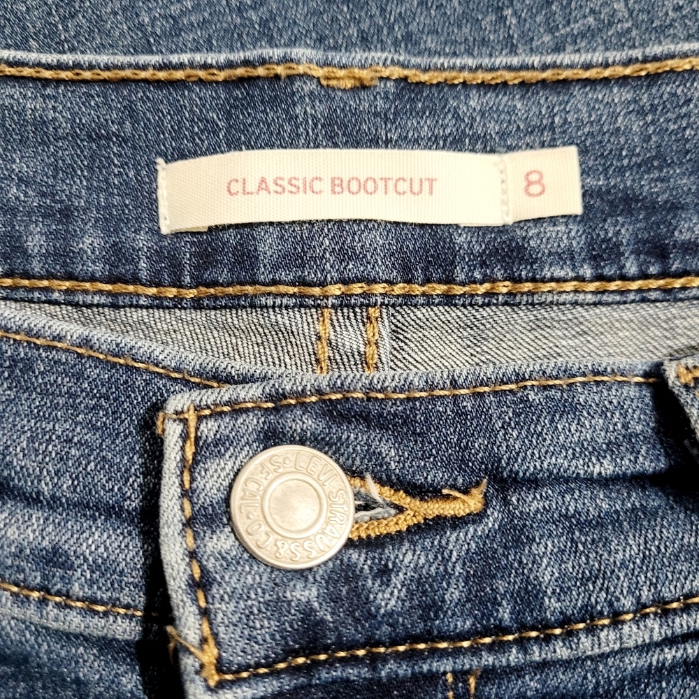 Levi’s Classic Bootcut Jeans Women’s Size 8 Blue Stretch Denim W29 L30 - Picture 11 of 13